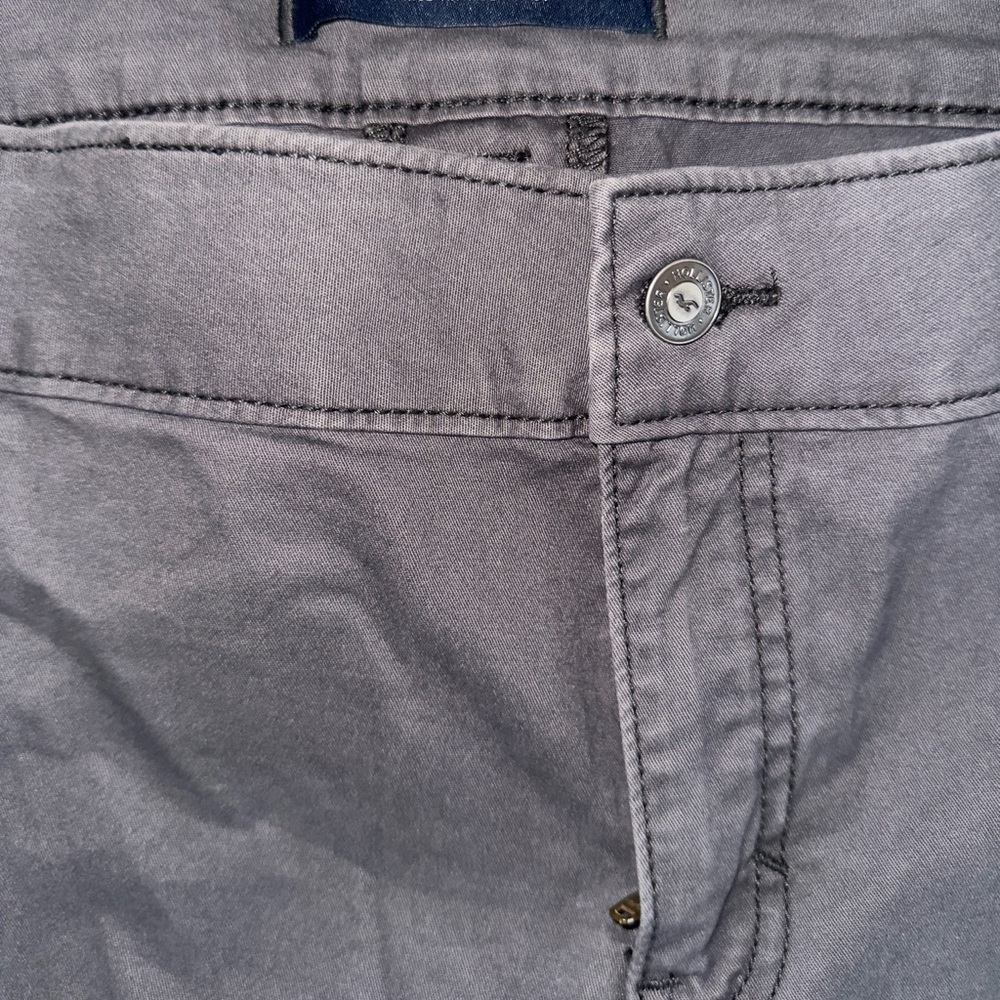 New Men’s Vintage Hollister 35 S Skater Baggy Cargo Pants Grey Jeans - Picture 2 of 7